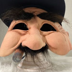 SPIRIT HALLOWEEN Stan The Man Mask Adjustable Shell-100% Nylon 100%Cotton